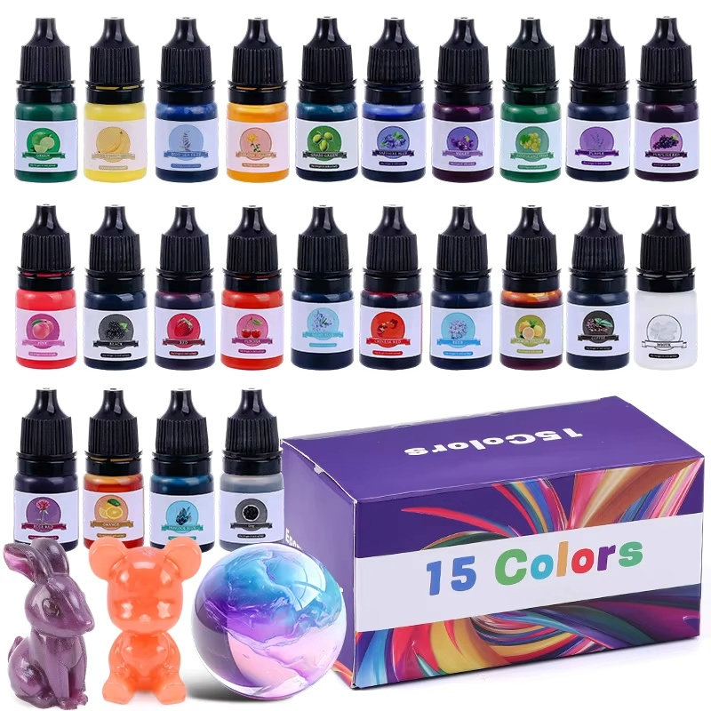 Epoxy Uv Resin Kit - Цветной пигмент из эпоксидной смолы, 24