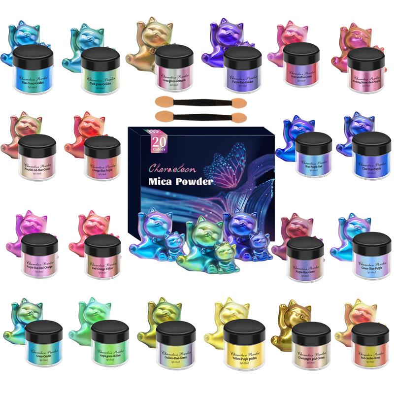 Epoxy Uv Resin Kit - 10/приблизительный набор, пигмент, меняющий цвет, пигмент