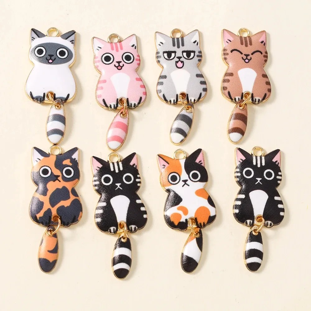 Resin Crafts Diy - 10 шт. 16×39 мм, милые мультяшные