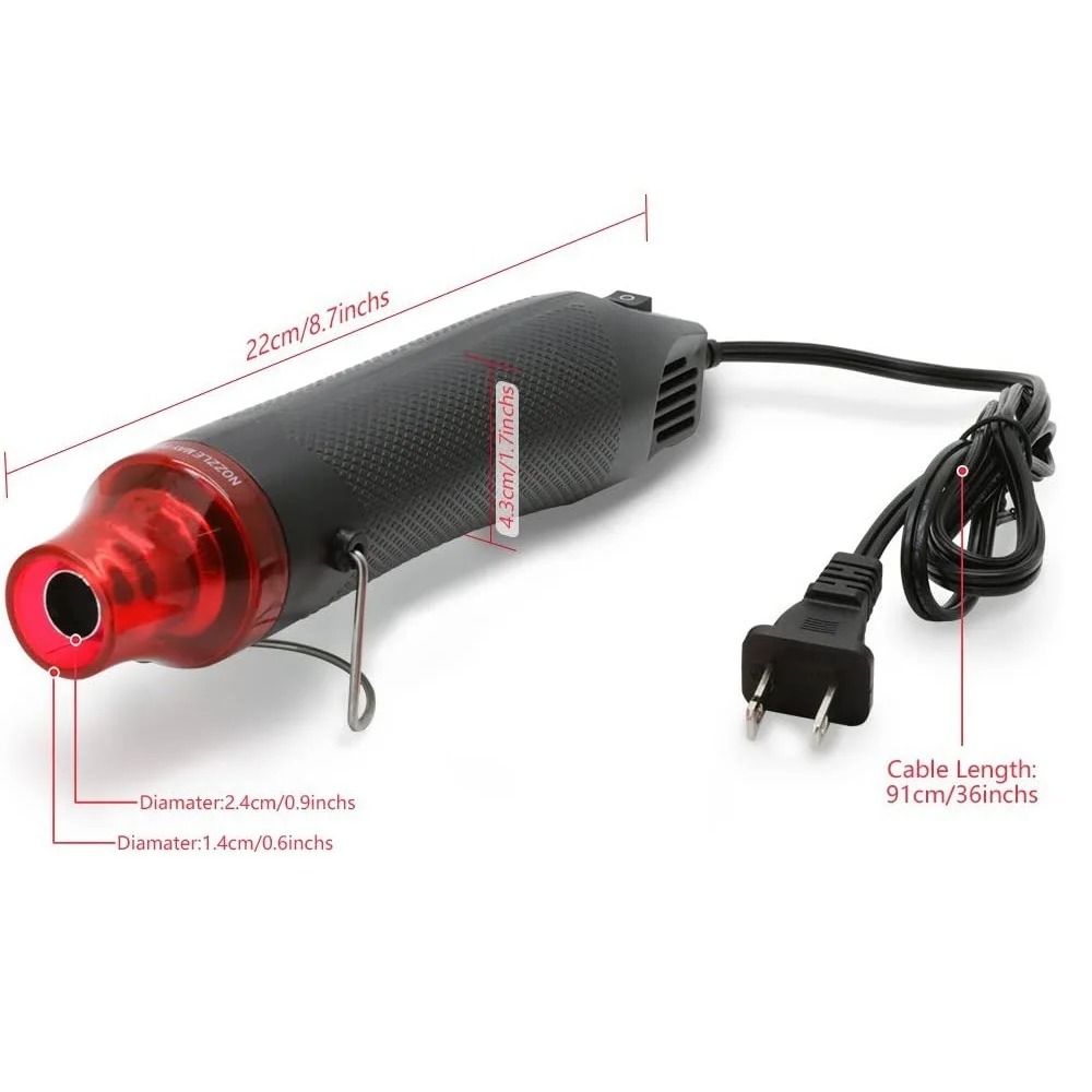 Heat Gun Small - Портативный мини-термофен для рукоделия, тиснения, термоусадочной