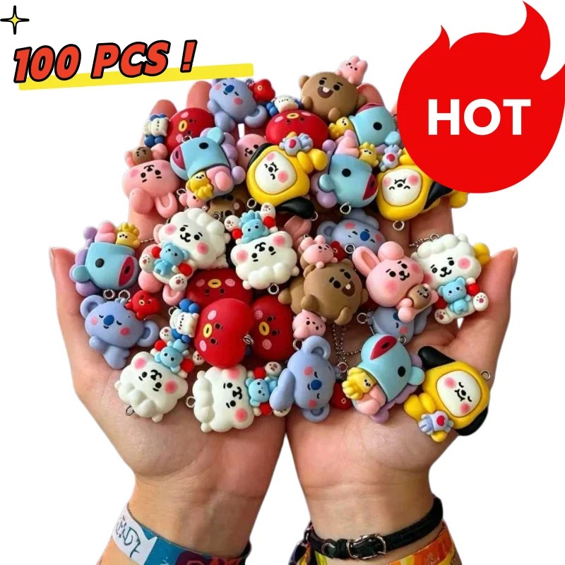 7 шт. смоляных мультяшных шарм – обзор и цена Resin Crafts Diy