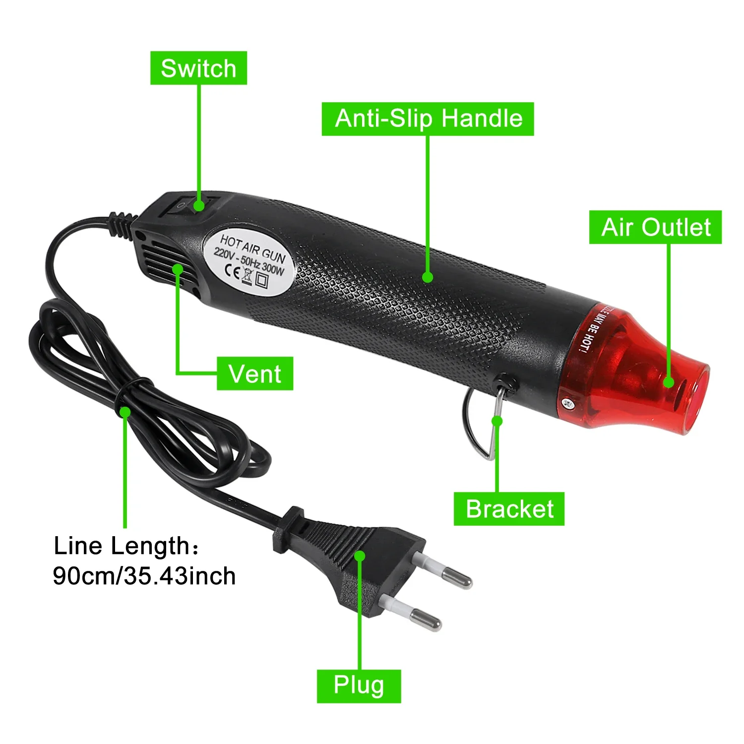 656/1060 шт. термоусадочная тр – обзор и цена Heat Gun Small
