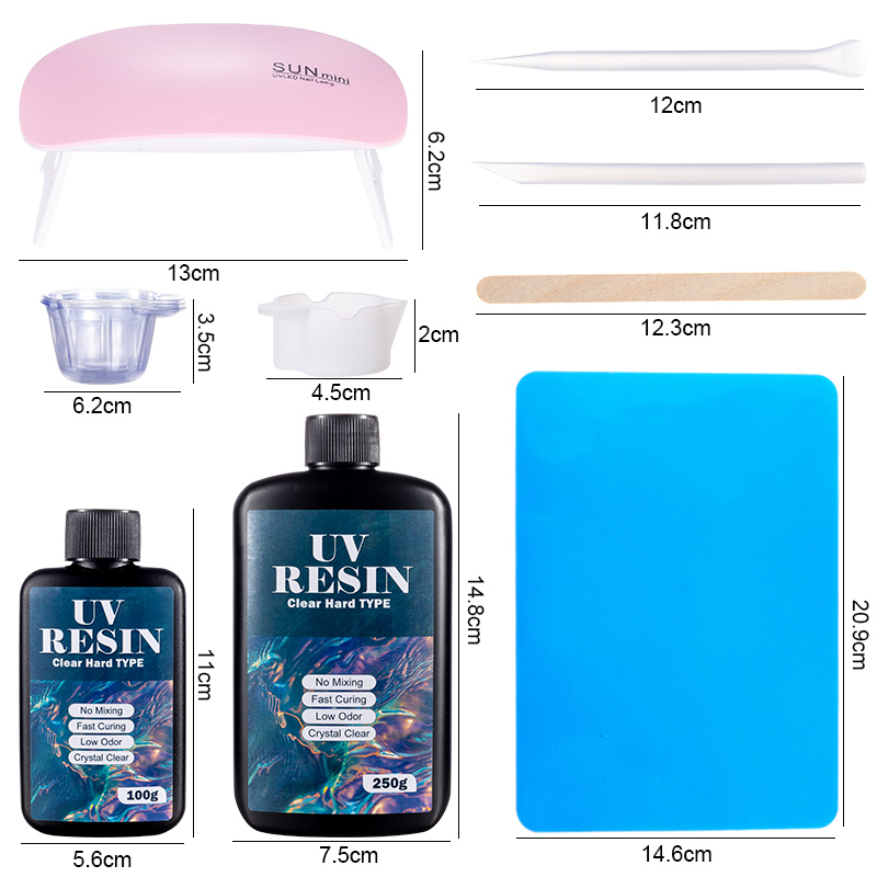100 г/250 г прозрачная УФ-смол – обзор и цена Epoxy Uv Resin Kit